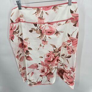 Speechless White Coral Cotton Floral Cottagecore Skirt Juniors Size 11